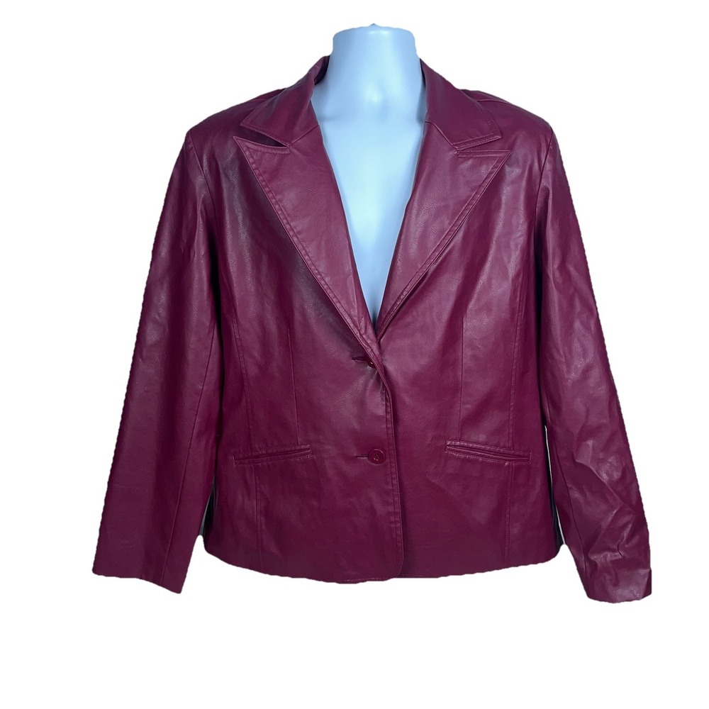 Women's Mountain Lake Jacket Large Red Polyvinyl Non Leather